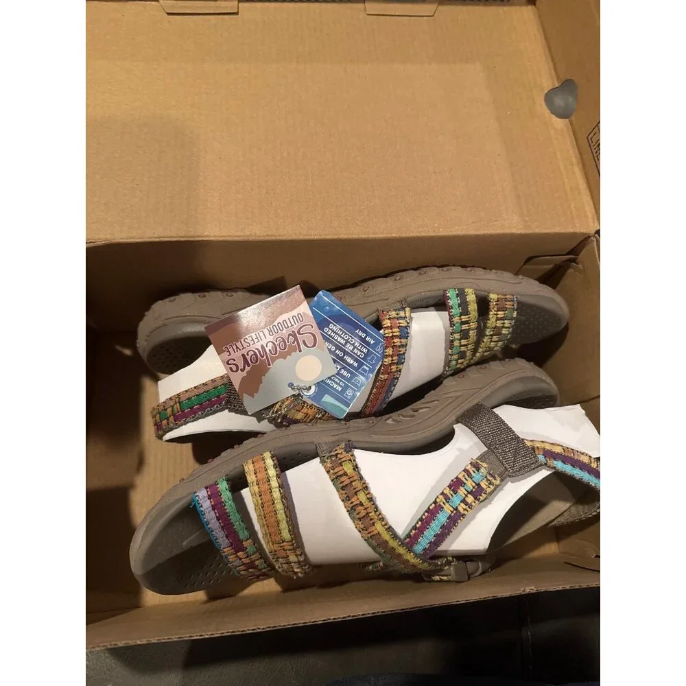 Skechers Reggae Sew Me Size 6.5 Vegan Washable NWB